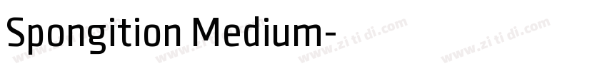 Spongition Medium字体转换